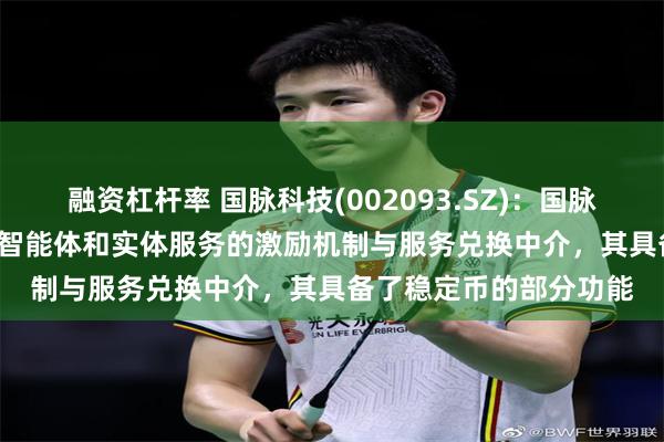 融资杠杆率 国脉科技(002093.SZ)：国脉币是一个连接国脉 AI 智能体和实体服务的激励机制与服务兑换中介，其具备了稳定币的部分功能
